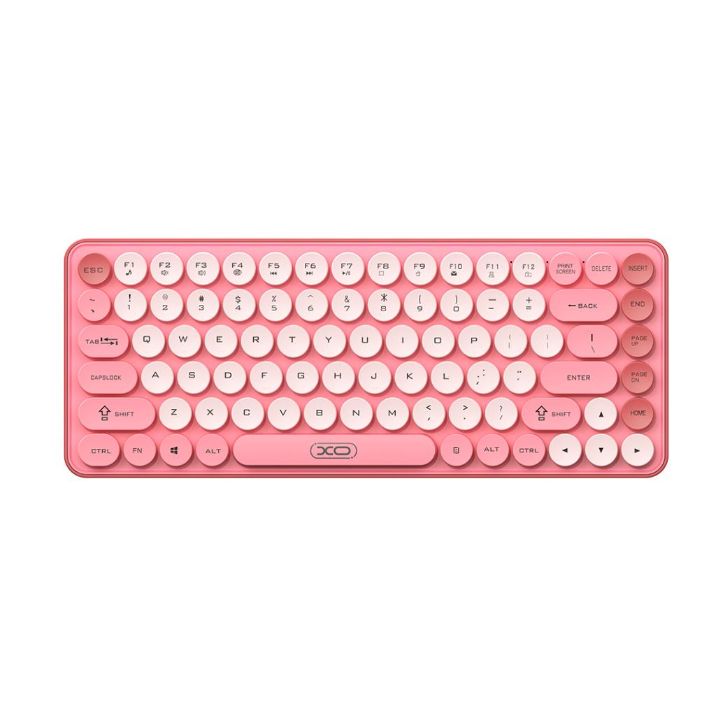 Teclado Sem Fio XO Design KB-12, BT / Wi-Fi, Rosa
