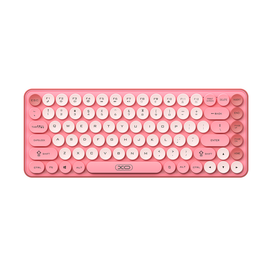 Teclado Sem Fio XO Design KB-12, BT / Wi-Fi, Rosa
