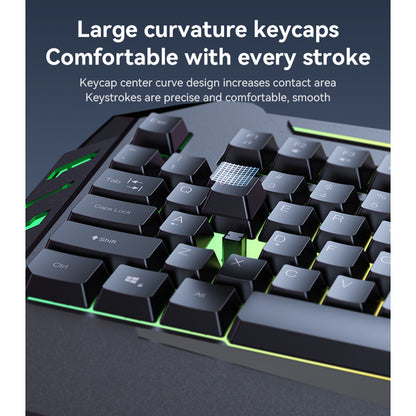 Teclado Wireless Yesido KB21, RGB, 1.5m, Preto