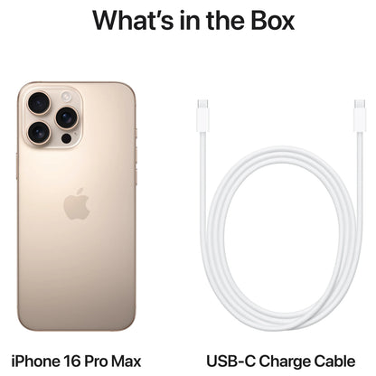 Telemóvel Apple iPhone 16 Pro Max, 256GB, Titanium Desert Sand MYWX3ZD/A