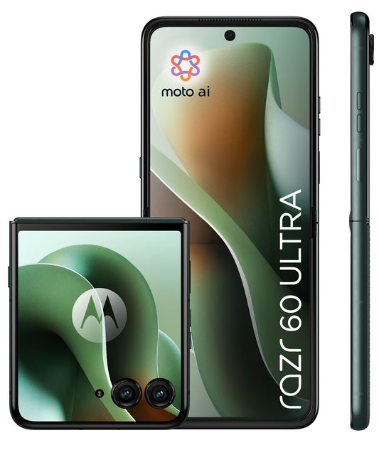 Motorola Razr 60 Ultra Mobile Phone, 512GB, 16GB, Scarab PB8R0003SE