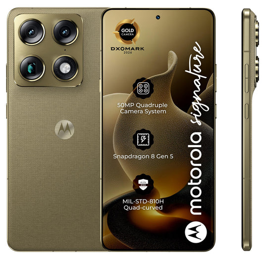 Telemóvel Motorola Signature 5G, 512GB, 16GB, Pantone Olive PBAB0003SE