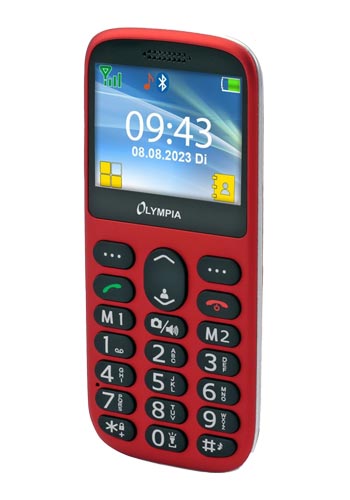 Telemóvel Olympia Sun Komfort Dual SIM, Vermelho 2223