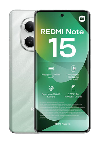 Telemóvel Xiaomi Redmi Note 15 4G, 256GB, 8GB, Verde MZB0MNPEU