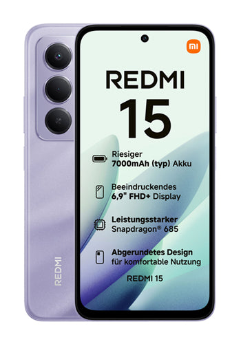 Telemóvel Xiaomi Redmi Note 15 5G, 256GB, 8GB, Purple MZB0LWFEU