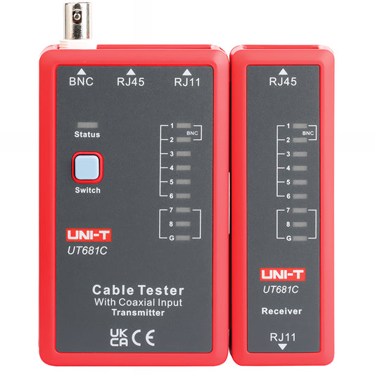 Testador de Cabo de Rede UTP / BNC UNI-T UT681C