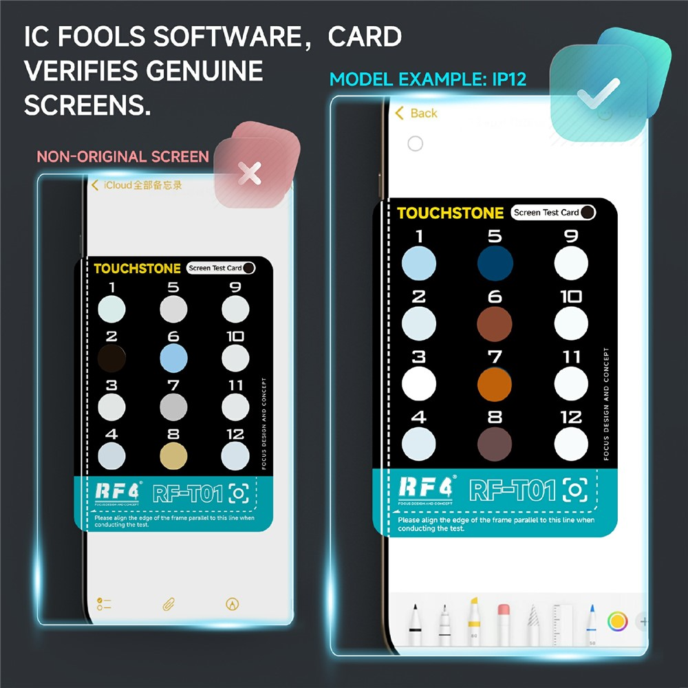 Testador de Polarização de Ecrã RF4 RF-T01 para Apple iPhone 12 - 17 Series