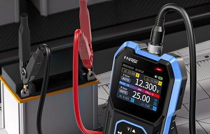 Tester de Serviço Fnirsi HRM-10 para medição da resistência interna e tensão da bateria / acumulador