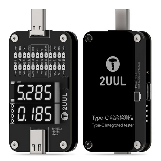 Testador de Voltagem 2UUL PW32, USB-C