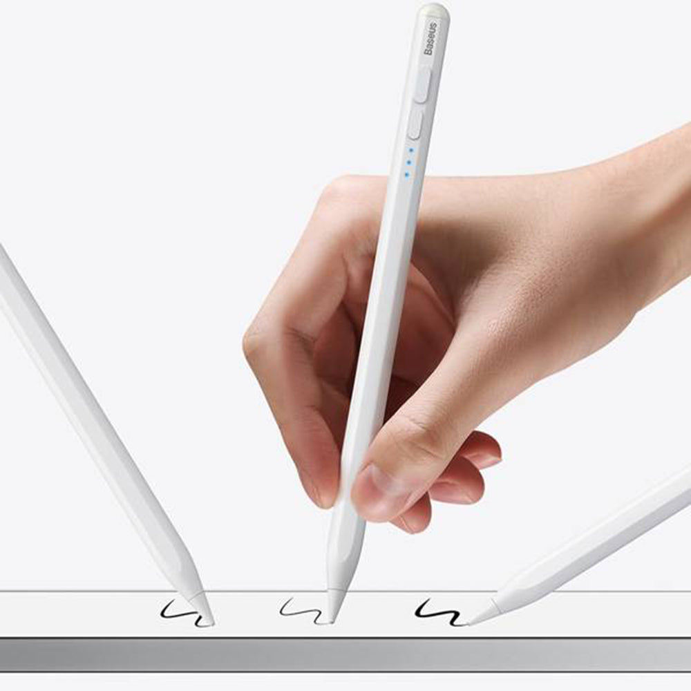 Caneta tátil Baseus Smooth Writing 2 Series para Apple iPad, versão ativa, branco SXBC060402