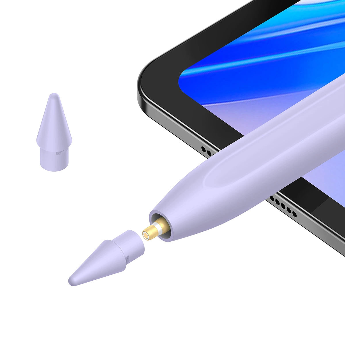 Touch Pen Baseus Smooth Writing 2 Series para Apple iPad, Versão Wireless Ativa, Roxo SXBC060105