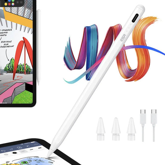 Touch Pen ESR para Apple iPad, Versão Ativa, Branco