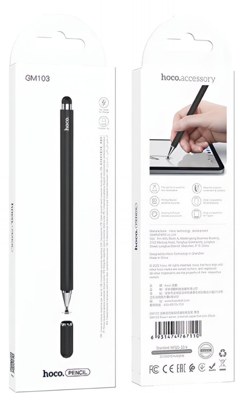 Touch Pen HOCO GM103 2in1, Preto