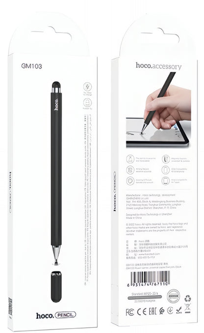 Touch Pen HOCO GM103 2in1, Preto