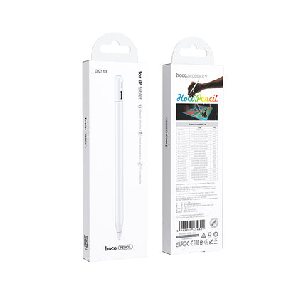 Caneta tátil HOCO GM113 para Apple iPad, branco 