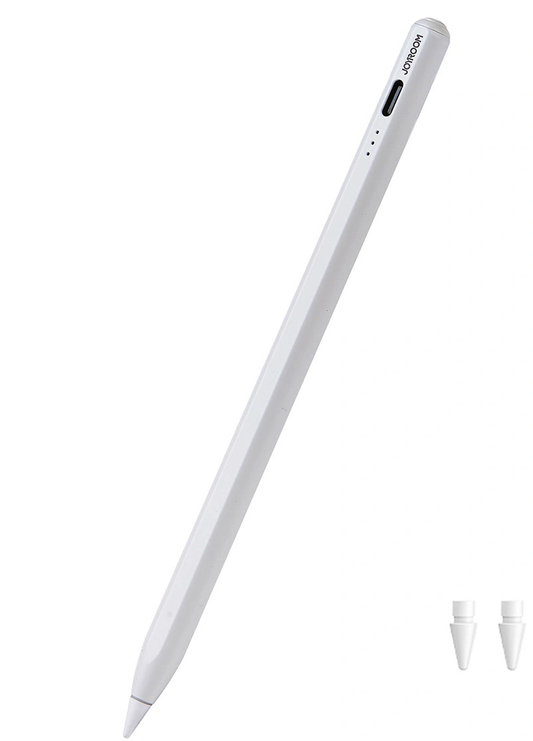 Caneta Touch Joyroom JR-X15 Pro para Apple iPad, Versão Ativa, Branco