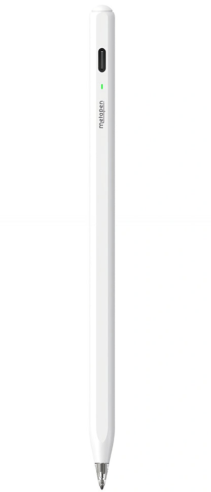 Caneta Touch Metapen Air8 Pro para Apple iPad, Versão Ativa, Branco ME-APP172