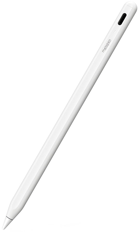 Caneta Touch Metapen A8 para Apple iPad, Versão Ativa, Branco ME-APP152