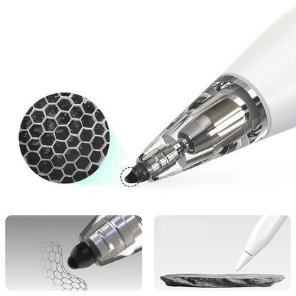 Caneta Touch Metapen Air8 Pro para Apple iPad, Versão Ativa, Branco ME-APP172