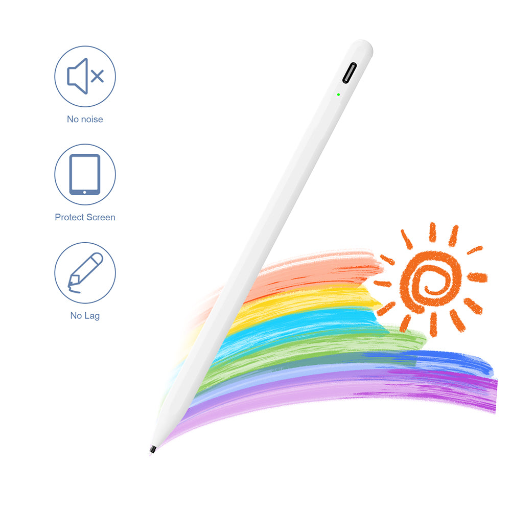 Touch Pen Techsuit A580S para Apple iPad, Versão Ativa, Branco