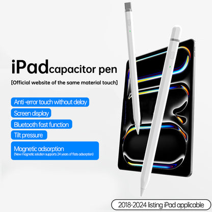 Touch Pen Techsuit AP01 Pro para Apple iPad, Versão Ativa, Branco