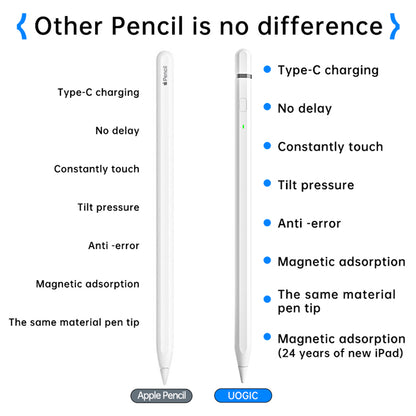 Touch Pen Techsuit AP01 Pro para Apple iPad, Versão Ativa, Branco