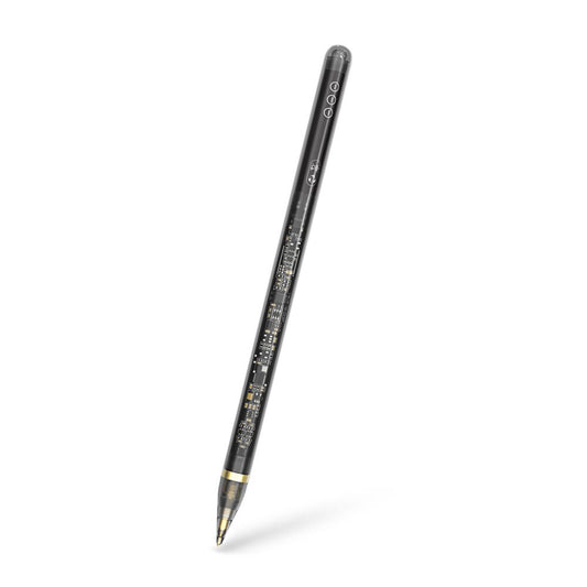 Touch Pen Techsuit C10 Pro para Apple iPad, Versão Ativa, Preto Transparente
