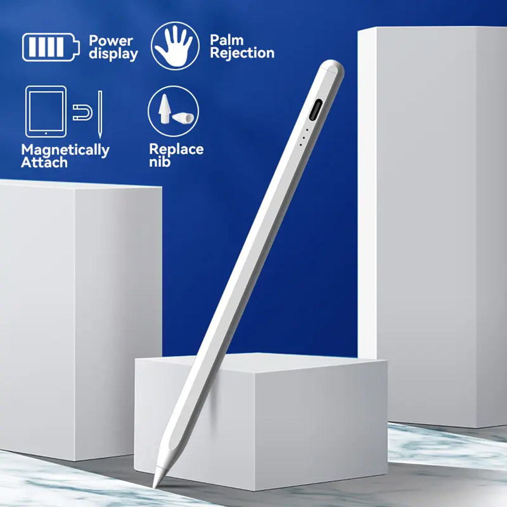 Touch Pen Techsuit JA04 para Apple iPad, Versão Ativa, Branco