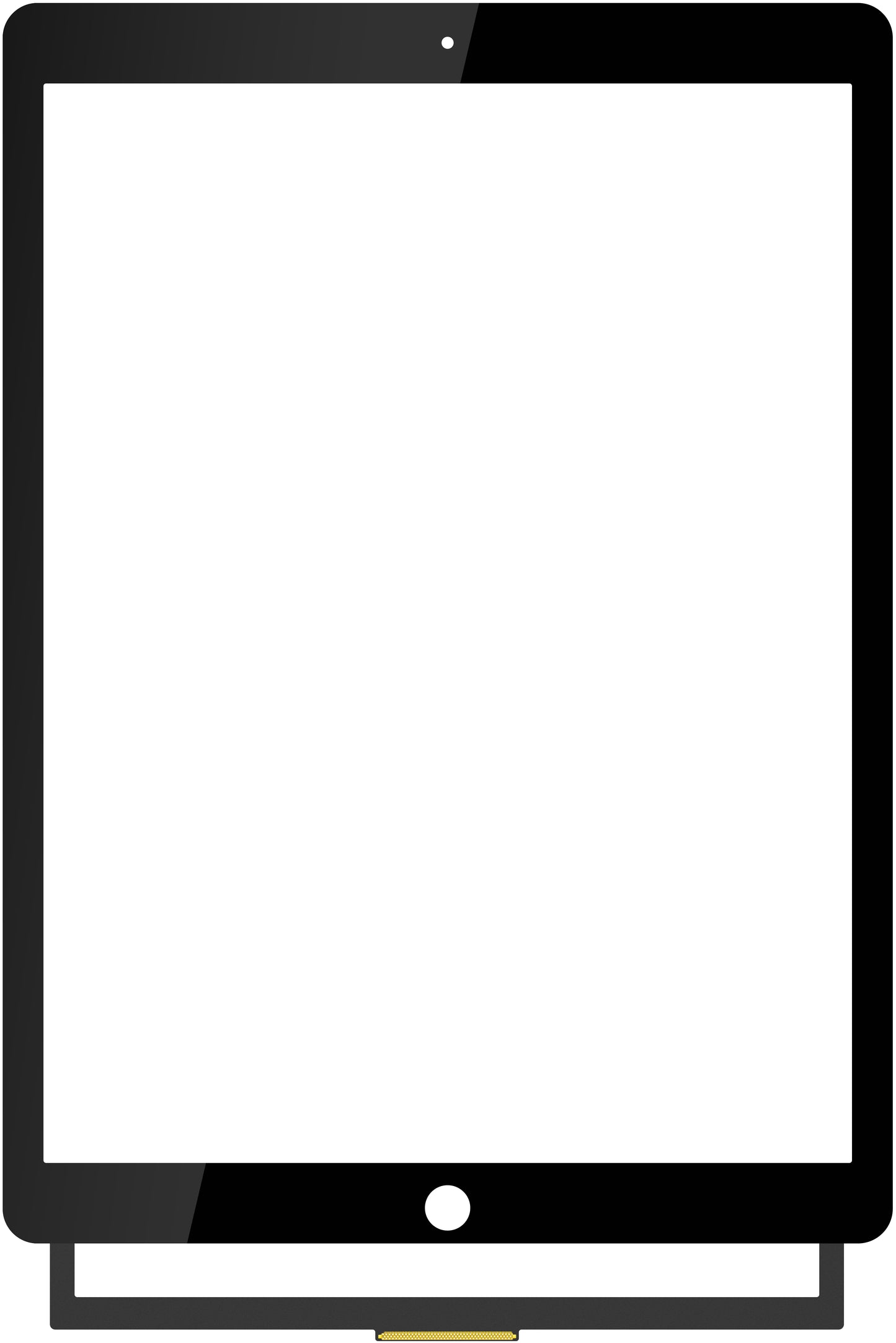 Touchscreen Forward Guard OCA para Apple iPad Pro 12.9 (2017), Preto