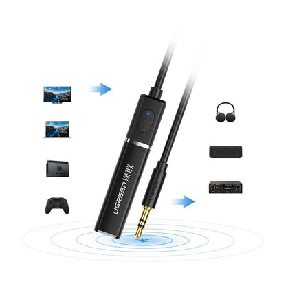UGREEN CM107 Bluetooth Transmitter, AUX, Black