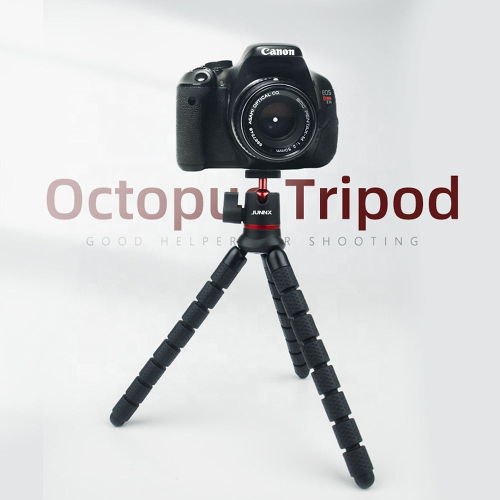 Tripé 1/4 polegada Techsuit JX-004, Preto