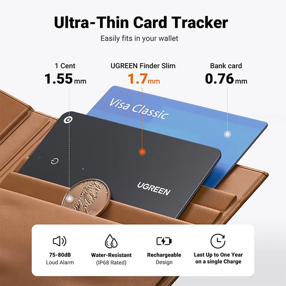UGREEN SmartTag CM817 para iOS Series, Preto