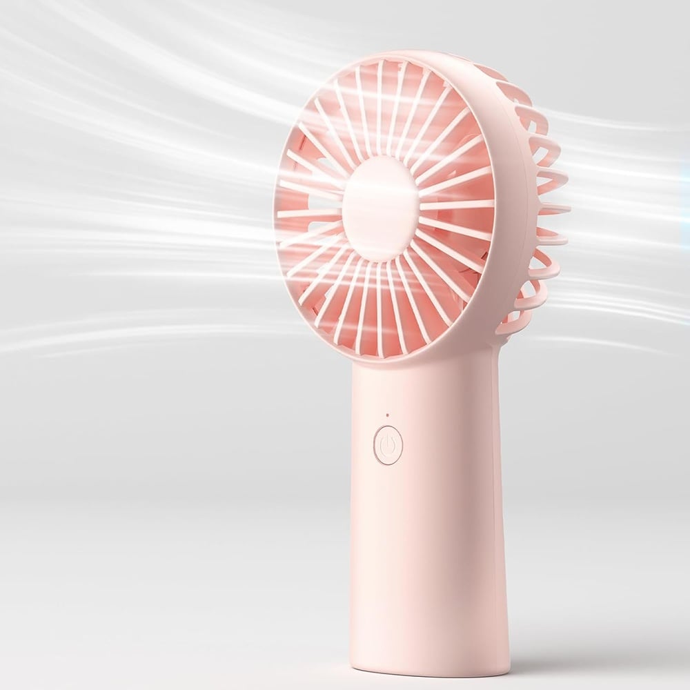 Ventilador Portátil JisuLife FA20X, Rosa