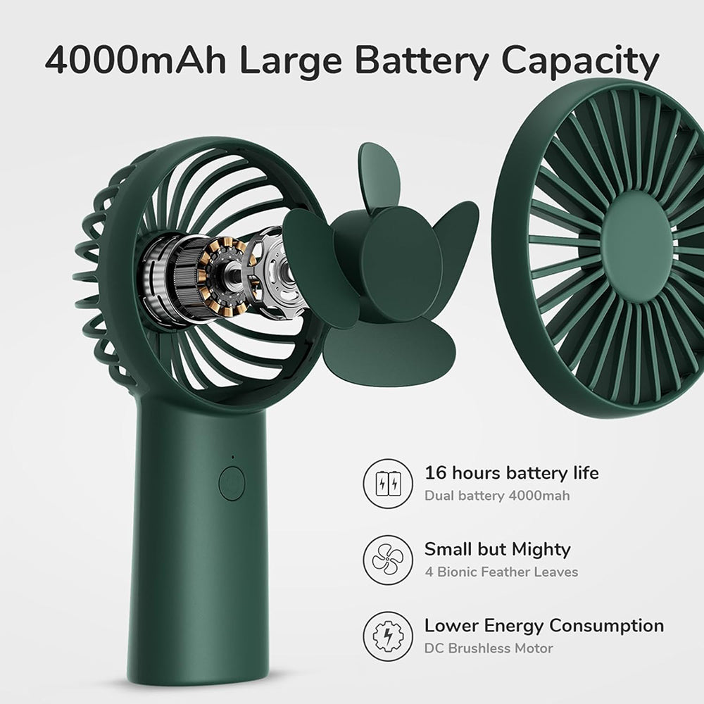 JisuLife FA20X Portable Fan, Green