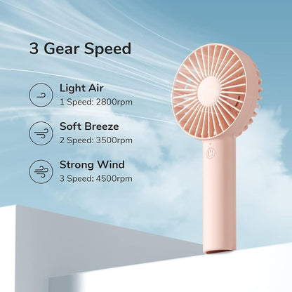 Ventilador Portátil JisuLife FA21, Branco