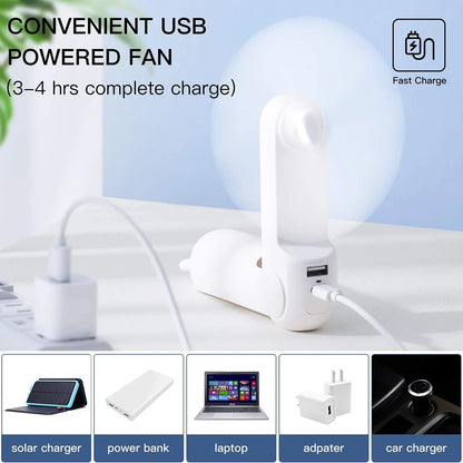 Ventilador Portátil JisuLife Life8 Plus F8X, Verde