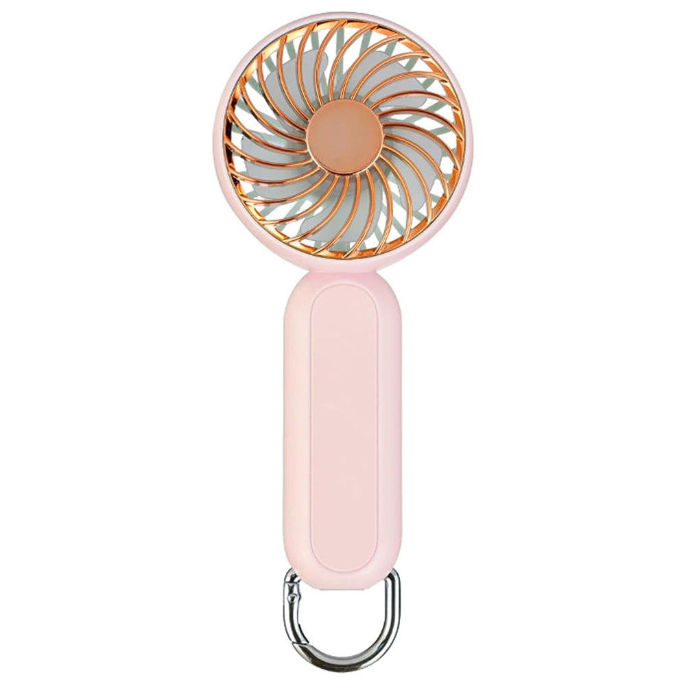 Ventilador Portátil Techsuit A217, Rosa Dourado