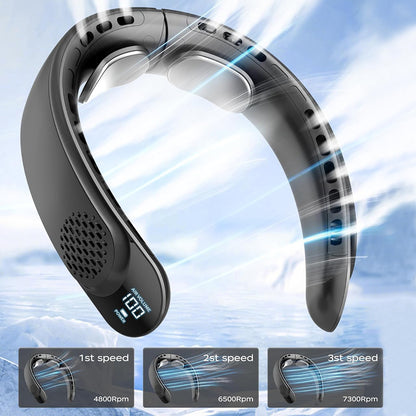 Ventilador Portátil Techsuit S8, Preto