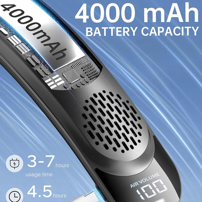 Ventilador Portátil Techsuit S8, Preto