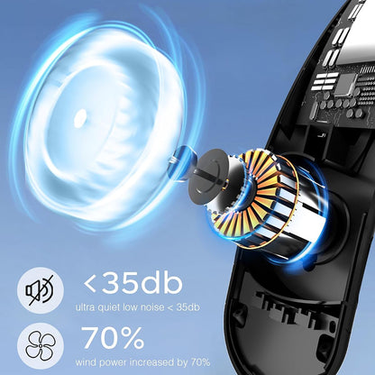 Ventilador Portátil Techsuit S8, Preto