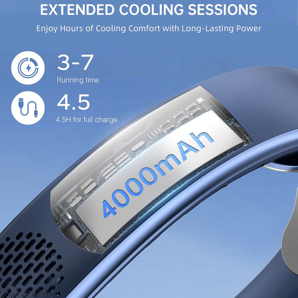Ventilador Portátil Techsuit S8, Preto