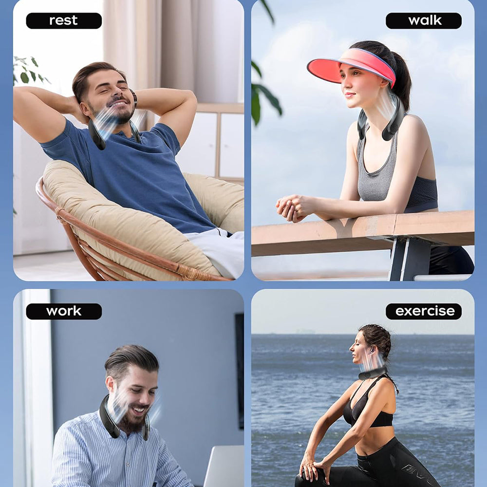 Ventilador Portátil Techsuit S8, Preto