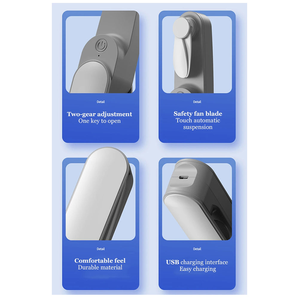 Ventilador Portátil Techsuit TF1, Rosa