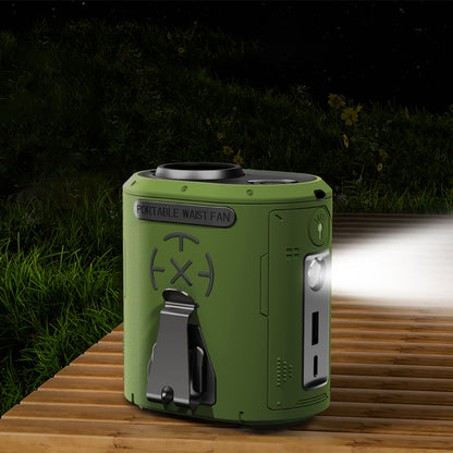 Ventilador Portátil Techsuit Z14 com bateria externa 5000mAh, Cinzento