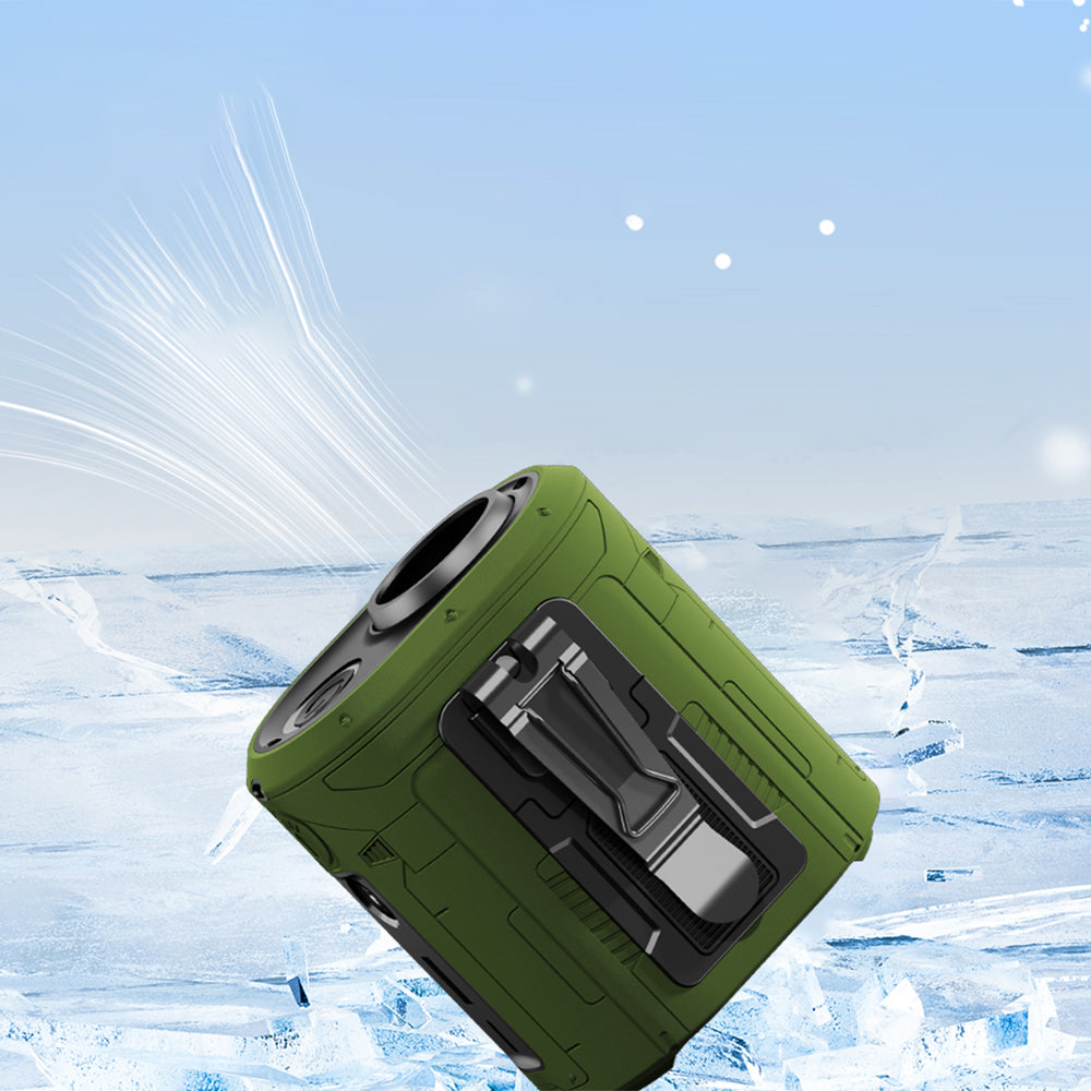 Ventilador Portátil Techsuit Z14 com bateria externa 5000mAh, Verde