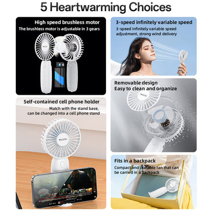 Ventilador Portátil Yesido YF15, Preto