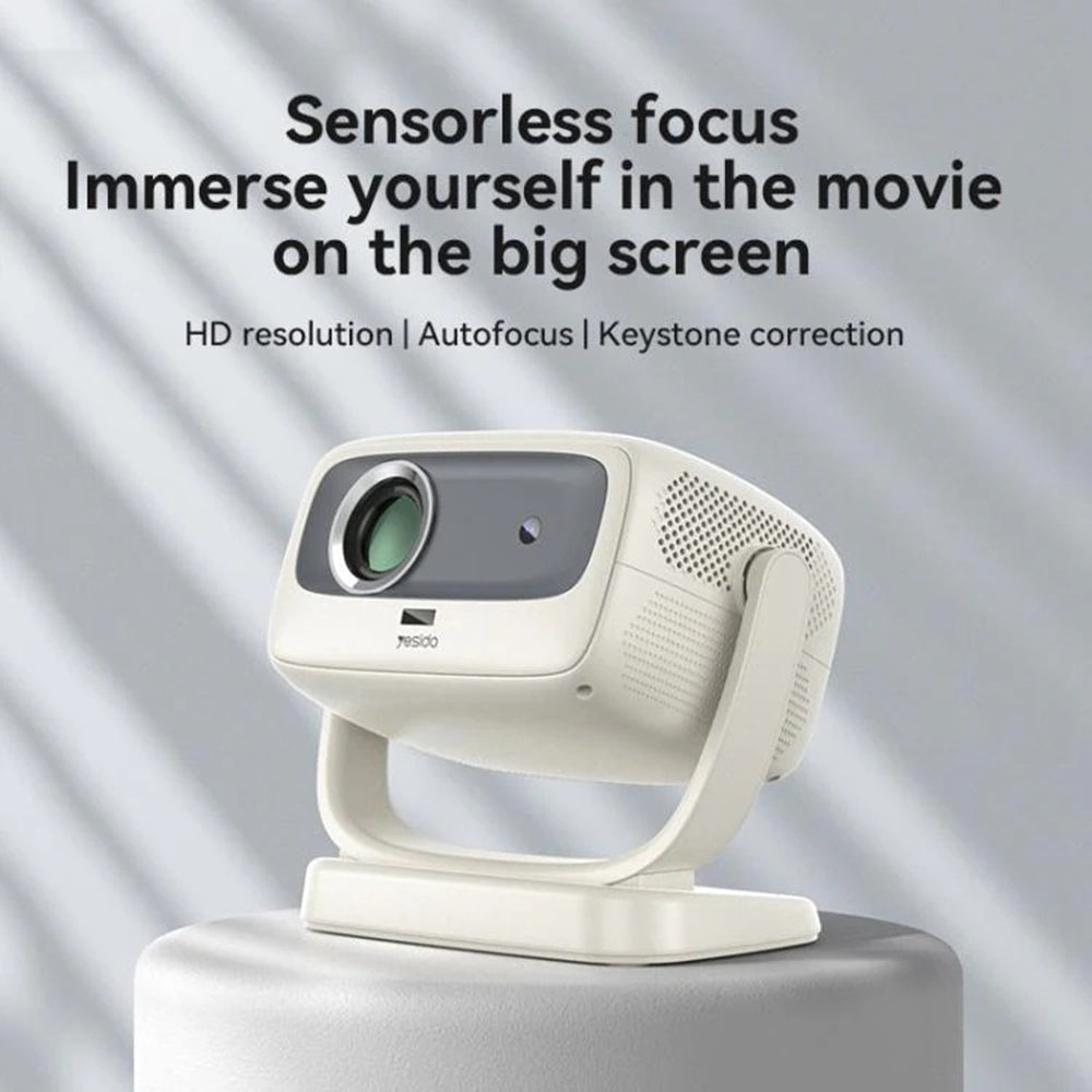 Videoprojetor Yesido TV13, 720P, 190ANSI, Android 9.0, Branco