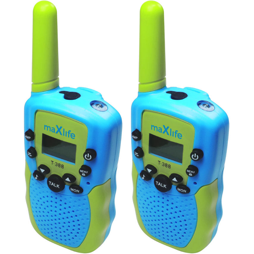 Walkie Talkie MaXlife MXWT-200, Conjunto de 2 peças, Várias cores 